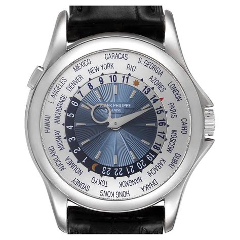 patek philippe world time white gold